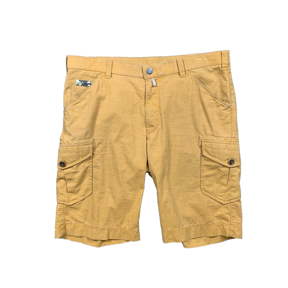 Meyer Shorts Mens 36 (EU 52) Mustard Orlando Stretch Cotton Cargo Pockets Chino